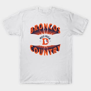 Mile High Broncos Country (Orange) T-Shirt